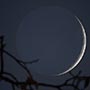December Solstice Crescent Moon with Earthshine