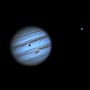 Jupiter with Ganymede and its shadow